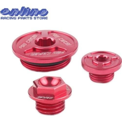 CNC Engine Timing Oil Filter Plug Kit Fit CRF150R CRF250R CRF450R CRF450X Motorcycle Dirt Bike Motocross Free Shipping