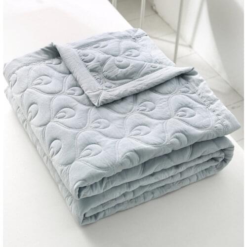 Summer cool double duvet, air-conditioned, washed cotton, single student quilt, summer, spring and autumn, thin summer quilt