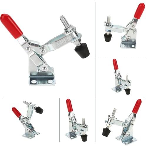 Metal Horizontal/Vertical Quick Release Hand Tool 60Lbs/110Lbs/198Lbs Antislip Toggle Clamp For Fixing Workpiece Hardware Tool