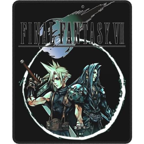 Cloud & Sephiroth Lovely Mouse Pad Final Fantasy VII Video Game Lockedge Desk Mat Pads Natural Rubber Office Home Deco Mat