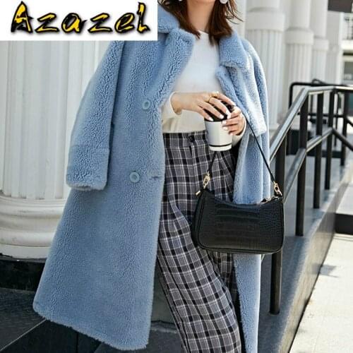 Real Fur Wool Jacket Autumn Winter Coat Clothes 2020 Korean Vintage Sheep Shearling Suede Lining Women Tops ZT3761