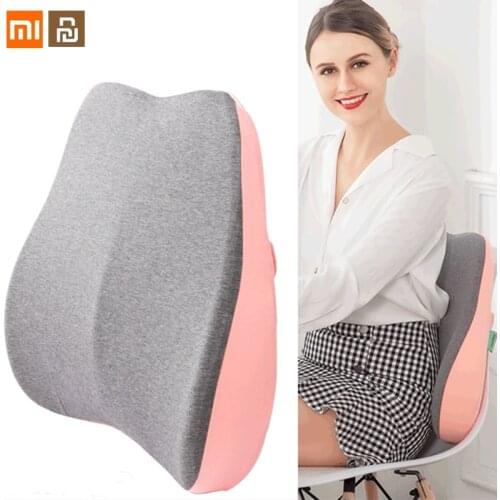 Xiaomi youpin Office Seat Backrest Pillow Lumbar Support Pillow Memory Foam Cushion Car Cushion Protect the lumbar Spine Pillow