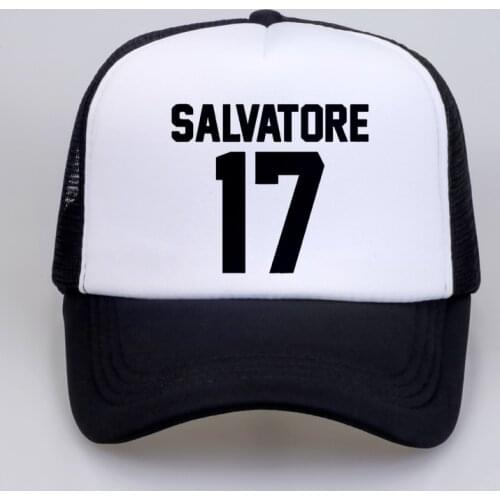 Casual Salvatore 17 Baseball Caps Year Of Birth Vampire Diaries Mystic Falls summer Men Women Baseball Mesh Net Trucker Cap