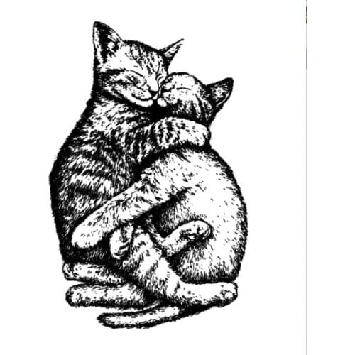 Cats Transparent Clear Silicone Stamp/Seal for DIY scrapbooking/photo album Decorative clear stamp sheets A1891