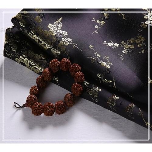 Plum Blossom style Brocade Fabric Damask Jacquard Apparel Costume Upholstery Furnishing Curtain DIY Clothing Material BY meter