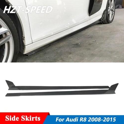 R8 ML Style Carbon Fiber Door Aprons Side Skirts For Audi R8 2008-2015