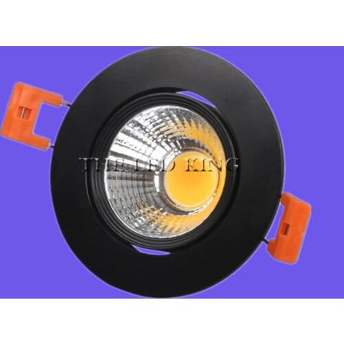 Super Bright Recessed LED Downlight COB Dimmable 7W 9W 12W LED Ceiling Spot Lights AC110-220V LED Ceiling Lamp with 3 colors