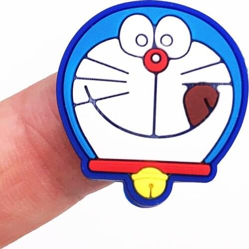 NEW 1pcs Cartoon Doraemon Dorami Anime Character PVC Flatback Fit Ornament Hair Accessories For Backpack Making Phone Case Rings