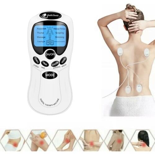 Full Body Muscle Electronic Massager Slimming Pulse Massage Burn Fat Skin Sports Tens Acupuncture Therapy Machine 8 model 4 pads