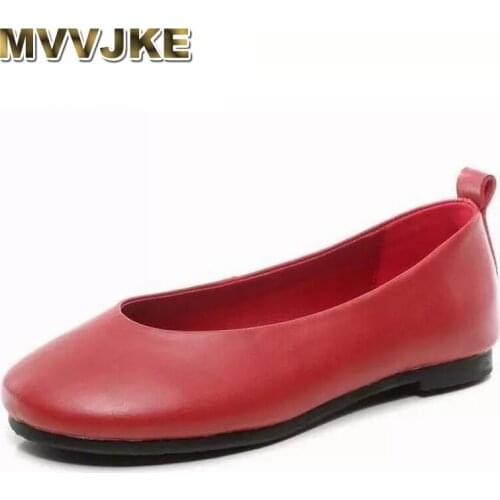 MVVJKE 2020 New Arrival Genuine Leather Woman Shoes Women Flats Slip On Women Moccasins Female Loafers Shoe zapatos mujer