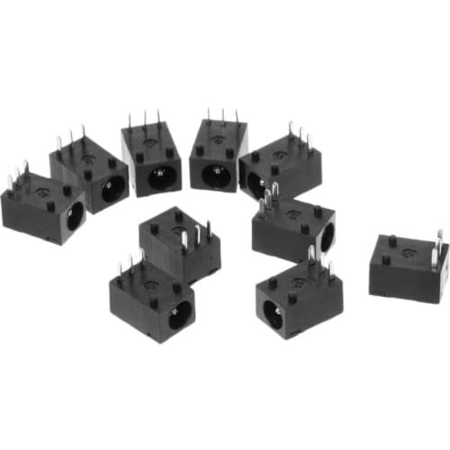 10pcs DC-003 3.5x1.3mm DC Power Jack Socket Connector 3-Pin Panel Mount Plug