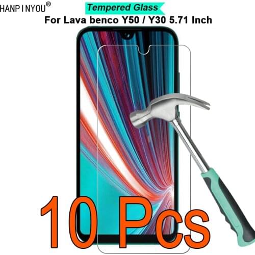 10 Pcs/Lot For Lava benco Y50 / Pro / Y30 5.71" 9H Hardness 2.5D Ultra-thin Toughened Tempered Glass Film Screen Protector Guard