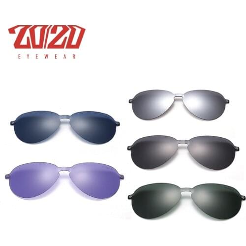 20/20 Brand Design Magnet Polarized Clip On Sunglasses Men Lens Women Fashion UV400 Protection Only Fit For Ak17120