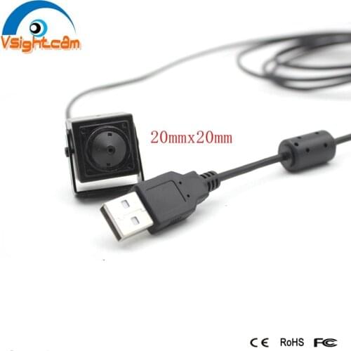 20*20mm CMOS Pin hole USB Camera 720P CCD USB Linux Camera For Industry Testing ATM Machines