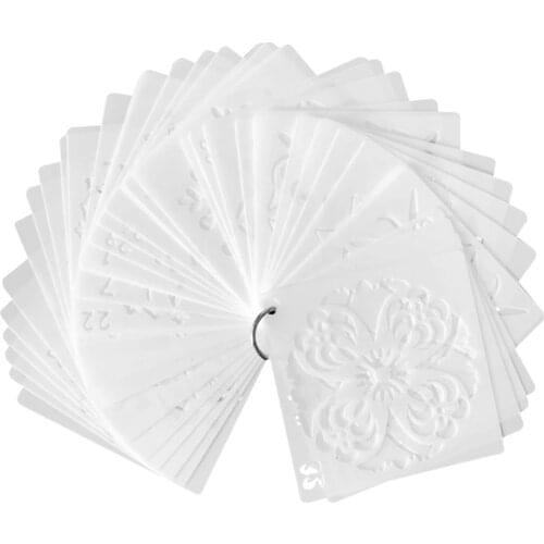 36pcs Plastic Painted Decor DIY Hollow Mandala Pattern Painting Stencils Wall Paper Stencils Drawing Tool