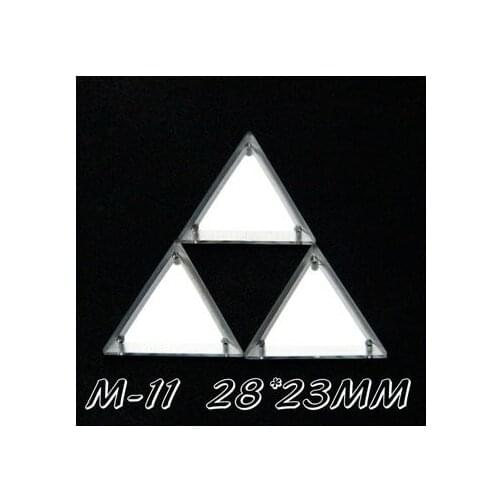 50pcs 28*23CM sew on triangle mirror piece ,Fashion DIY cloth garment decoration accessory