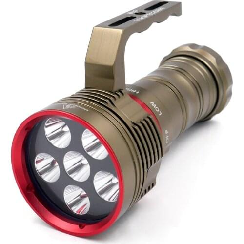 6xCree XM-L2 LED 7000lumens Underwater Diving diver Flashlight Torch with Car Charger