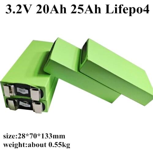 8PCS GTK long cycle 3.2V 20Ah 25Ah Lifepo4 Battery for battey pack DIY 12V 24V Ebike golf cart scooter solar storage system