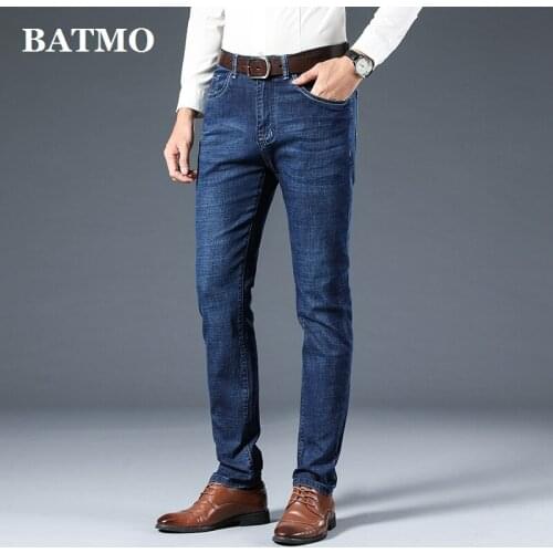 BATMO 2021 new arrival high quality straight jeans men,classic jeans male ,N8899