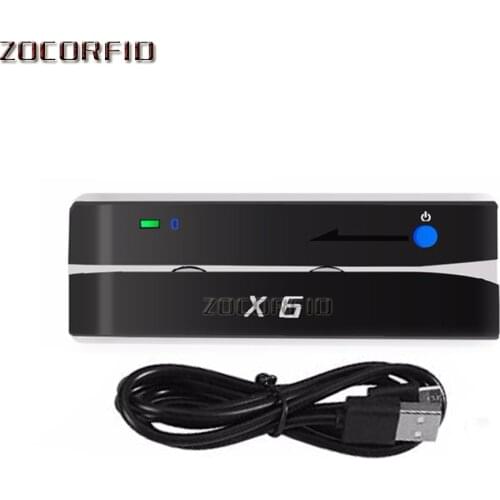 Bluetooth USB 3 Tracks X6(BT) VIP Card Reader Writer Encoder Mini Portable magnetic card writer