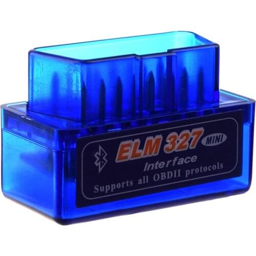 ELM327 Latest Version V2.1 Bluetooth Super Mini ELM327 OBD2 II Scan Tool Car Auto Diagnostic Tool for Windows (blue)
