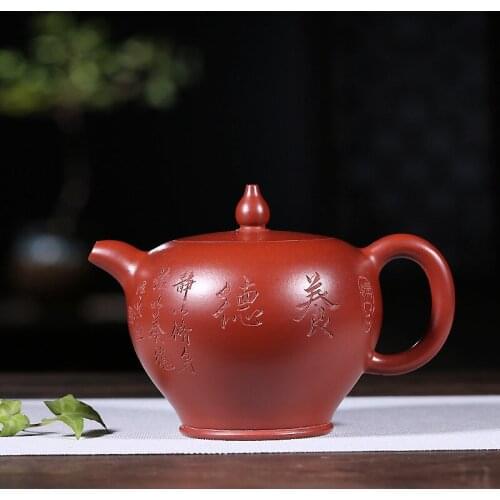 Yixing recommended pure manual famous Fan Zehong authentic teapot undressed ore dahongpao DingZhu pot of suits