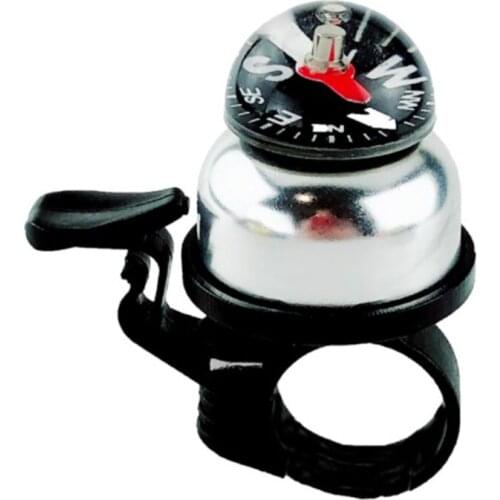 Creative Bike Ring Bell Road Bicycle Cycling Handlebar Horn with Compass, Kids' Tricycle Scooter Hand Bar Hooter Accessory