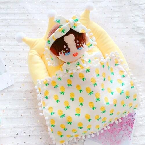 20cm EXO idol doll clothes doll bed quilt pillow dolls accessories for our generation Dolls accessories boy girl Christmas gift