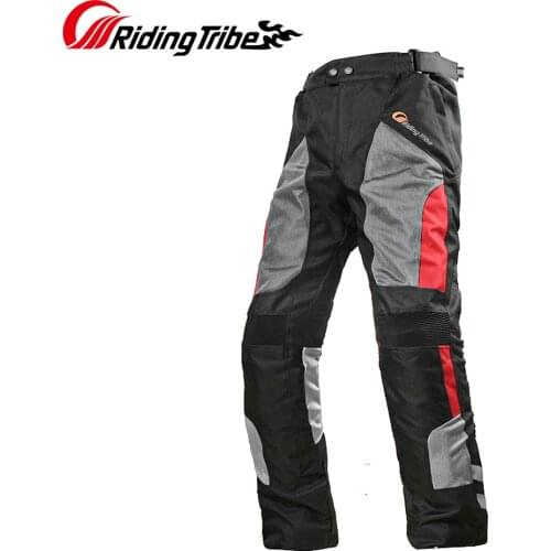Motorcycle Pants Summer Winter Waterproof Warm All Season Riding Protective Clothing Anti-Collision Trousers With Kneepads HP-12