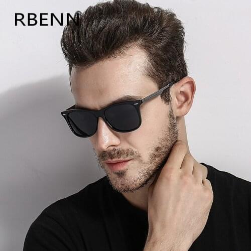 RBENN Vintage Sunglasses Men 2019 Brand Designer Retro Polarized Sun Glasses For Male Mirrored Driving Glasses UV400 Gafas