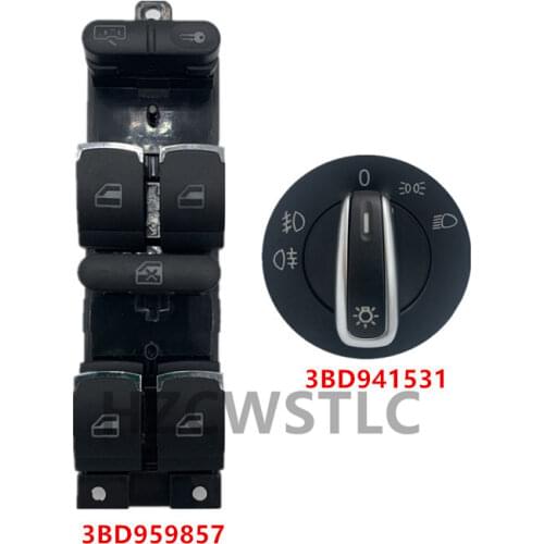 New Headlight Window Control Switch For VW 99-04 Passat B5 B5.5 Golf 4 Jetta MK4 GTI BORA BEETLE 3BD941531 3BD959857