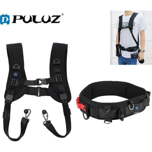 PULUZ Quick Rapid Double Shoulder Harness Soft Pad Decompression Foam Shoulder Strap Neck Belt for Canon Sony DSLR DigitalCamera