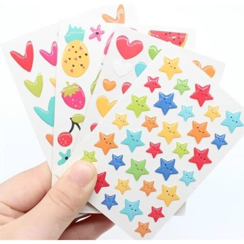 Cartoon Sugar Sprinkles Self- adhesive Enamel Dots Resin Sticker for Scrapbooking/ DIY Craft/ Card Making Decoration