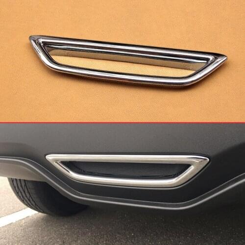 Silver Chrome Covers For Toyota C-HR 2017-2019 Car Rear Middle Brake Light Lamp Gloss Molding Accessories Trims