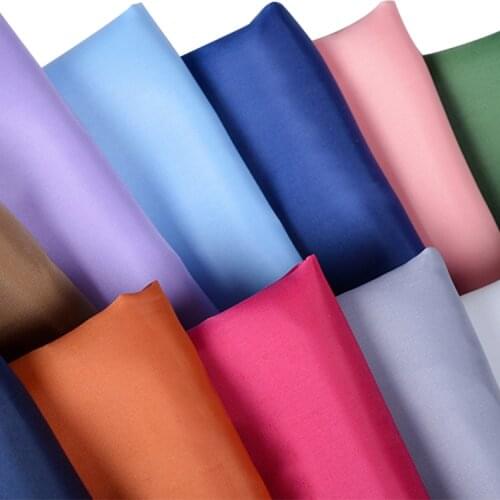 Width 59'' Solid Color Smooth Wear Resistant High Density Polyester Taff Fabric By The Yard For Suits Bags Coats Lining Material