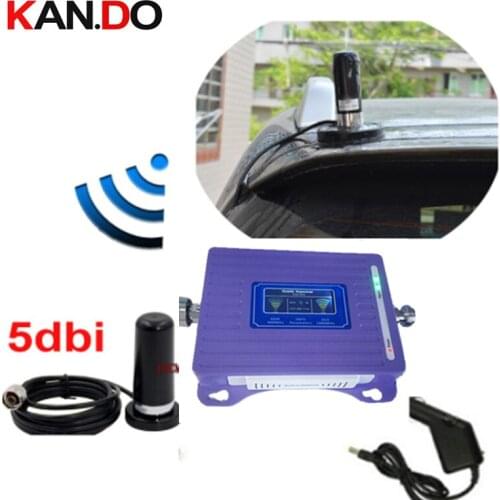 Special for car 2G 4G repeater with cable antenna LCD display dual bands GSM 4G booster repeater DCS 900 1800mhz 4g booster