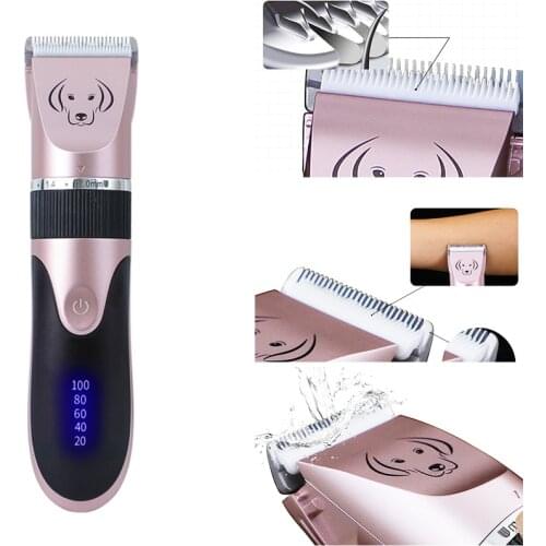 Dog Trimmer Professional Hair Clipper Electric Pet Hair Cutter USB Professional Rechargeable Low-Noise for Dog Grooming Kit