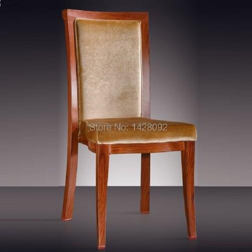 Top quality wood color aluminum restaurant chair LQ-L806