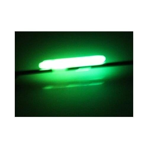 Clip On! 2Pcs Night Fishing Lighting Stick Wand Green chemical glow stick fishing