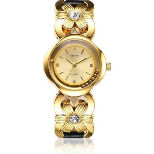 50pcs/lot RE011 original rebirth good quality flower strap bracelet watch for women stylish wrap quartz elegance wristwatch