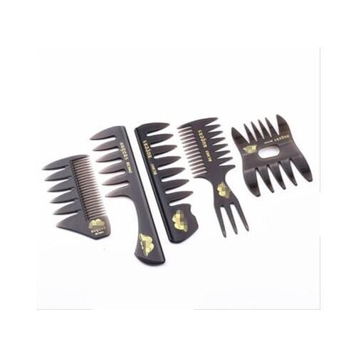 1Pc Mens Oil Head Comb Back Wide Tooth Comb Hair Styling Styling Comb Fluffy Comb High Texture Comb Barber Shop Hair Styling Co