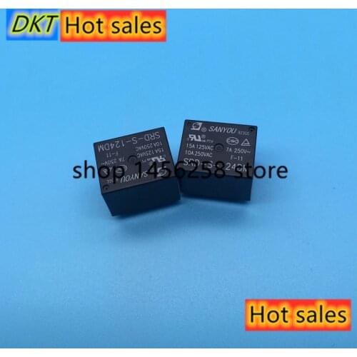 100% Original Neue SANYOU SRD-S-105DM SRD-S-112DM SRD-S-124DM SRD-S-148DM 4 PINS 10A 5VDC 12VDC 24VDC 48VDC Leistungsrelais
