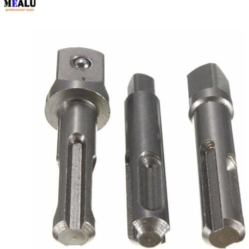 3 Pcs 1/4 3/8 1/2 Inch Sds Socket Driver Adapters Drive Power Drill Extension Bar Bit Makita Power Tools Accessories 1 Tool