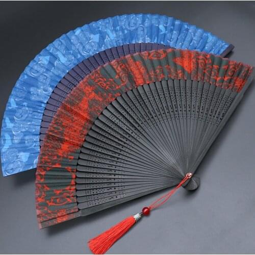 Anime Mo Dao Zu Shi Cosplay The Untamed Wei Wuxian Lan Wangji Cosplay Folding Fan Handheld Folded Cool Fan Gifts For Women CS254