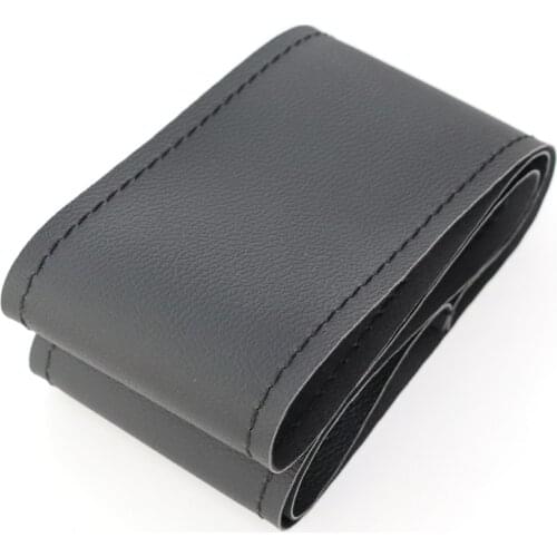Car steering wheel cover leather PU Auto wheel wear-resistant waterproof hand-stitched Non-slip car Accessories
