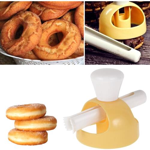 DIY Donuts Maker Plastic Doughnut Donut Maker Cutter Cake Mould Fondant Doughnut Cutter Food Bakery Baking Tools Kitchen Gadget