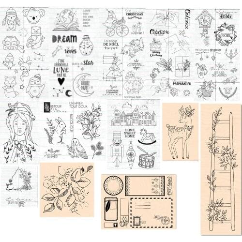 French Transparent cutting die Clear Stamp for DIY scrapbooking/Card Making C591