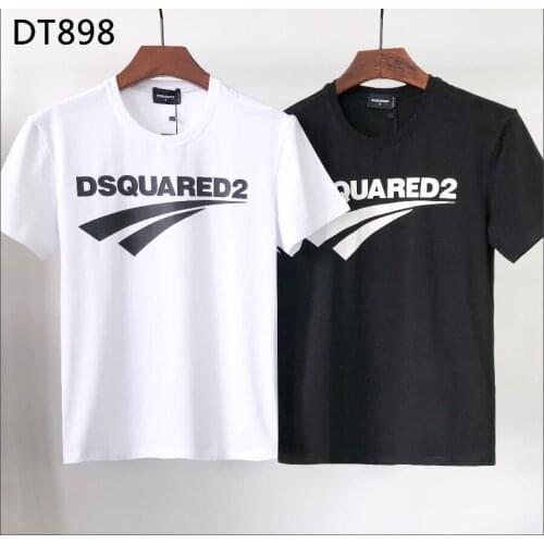Summer new style Dsquared2-letter print T-shirt men/women short sleeve sleeves, cotton shirt mens T-shirt DT898