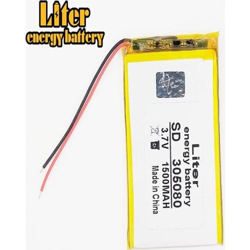 Best battery brand 3.7V lithium Tablet polymer battery 305080 3.7V 1500MAH 325080 MP4.MP5 battery