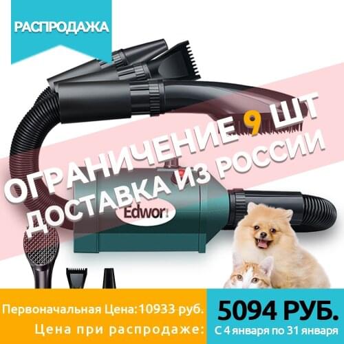 3 IN 1 Dog Hair Dryer Cat Grooming Brush Mini Pet Blower Adjustable Speed Force Blow-Dryer With Heater For Medium Small Pets